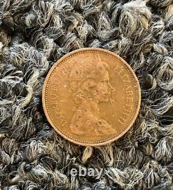 British 1971 2P New Pence, New Penny Extremely Rare 2p Coin