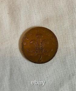 British 1975 2P New Pence, New Penny Extremely Rare 2p Coin