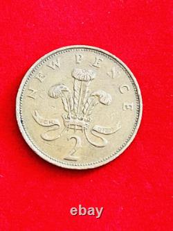 British 1975 2P New Pence, New Penny Extremely Rare 2p Coin