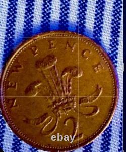 British 1975 2P New Pence, New Penny Extremely Rare 2p Coin
