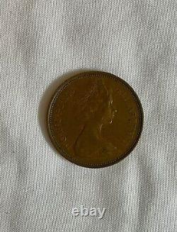 British 1975 2P New Pence, New Penny Extremely Rare 2p Coin