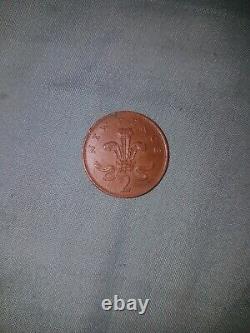 British 2p New Pence Coin 1980, Circulated With ERROR Extremely Rare Collectors