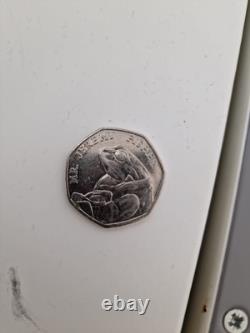 COLLECTABLE Extremely Rare Mr. Jeremy Fisher 50p Coin 2017 UK, New