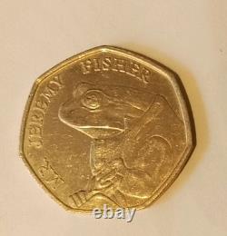 COLLECTABLE Extremely Rare Mr. Jeremy Fisher 50p Coin 2017 UK, New