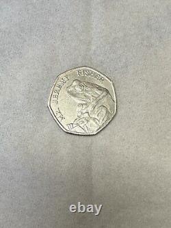 COLLECTABLE Extremely Rare Mr. Jeremy Fisher 50p Coin 2017 UK, New