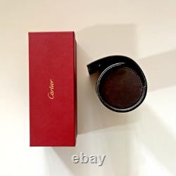 Cartier Brown Leather Roll Watch Carry Bag And Display, Extremely Rare Brand New