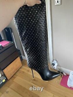 Casadei Boots Extremely Rare Sweet Nero Size 7 Euro 40