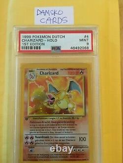 Charizard Holo Dutch 1st Base Psa 9 Mint Very Strong 9 Extremely Rare Wotc