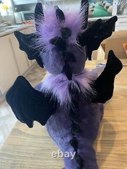 Charlie Bear Scorch Dragon New Extremely Rare purple Ready To Post