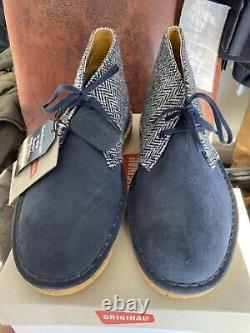 Clarks Harris Tweed Desert Boots Size 9 New extremely rare