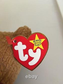 Curly Bear Beanie Baby EXTREMELY RARE 5 ERRORS