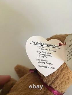 Curly Bear Beanie Baby EXTREMELY RARE 5 ERRORS