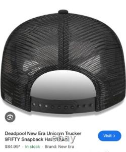 Deadpool Unicorn New Era Exclusive Trucker SnapBack Extremely Rare NWT