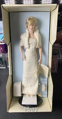 Diana Princess Of Wales Porcelain Doll Franklin Mint NIB Extremely Rare