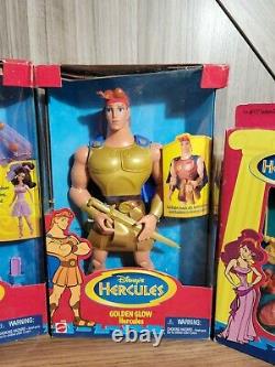 Disney Hercules Extremely Rare Doll golden Glow Hercules & Fashion Secrets Megar