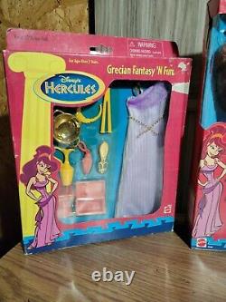 Disney Hercules Extremely Rare Doll golden Glow Hercules & Fashion Secrets Megar