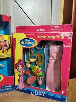 Disney Hercules Extremely Rare Doll golden Glow Hercules & Fashion Secrets Megar