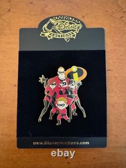 Disney The Incredibles Group Jumbo Pin Le 100 Extremely Rare/unique New