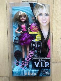 Disney V. I. P. HANNAH MONTANA Doll Extremely Rare VIP Miley Cyrus NIB