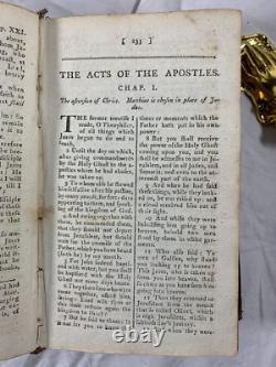 Douay Rheims New Testament Bible 1797 In Good Condition Extremely Rare