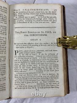 Douay Rheims New Testament Bible 1797 In Good Condition Extremely Rare