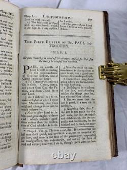 Douay Rheims New Testament Bible 1797 In Good Condition Extremely Rare