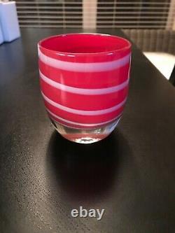E-One Of A Kindness Reverse Candy Cane Glassybaby Extremely rare
