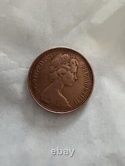 EXTREMELY RARE 1971 New Pence 2p Coin