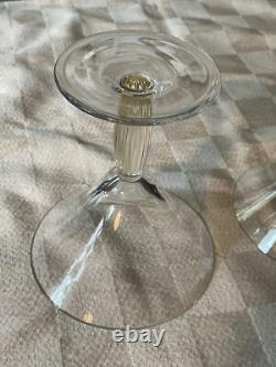 EXTREMELY RARE! 2 Villeroy & Boch New Cottage Martini Glasses / Amber Stems
