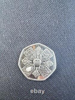 EXTREMELY RARE 50P COIN OF KING CHARLES NEW CORONATION COIN Free Postage
