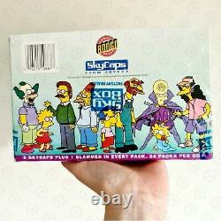 EXTREMELY RARE 90's The Simpsons Skycaps Pogs & Slammers Factory Sealed Box