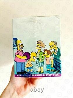 EXTREMELY RARE 90's The Simpsons Skycaps Pogs & Slammers Factory Sealed Box