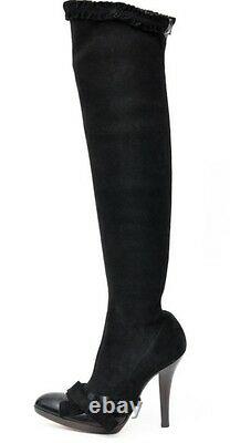 EXTREMELY RARE! BNIB Tom Ford for YSL 2001 Suede Thigh High Boots. UK size 4
