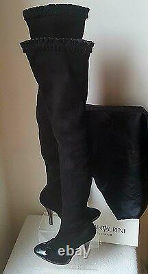 EXTREMELY RARE! BNIB Tom Ford for YSL 2001 Suede Thigh High Boots. UK size 4