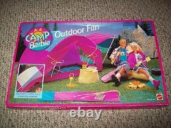 EXTREMELY RARE Camp Barbie Outdoor Fun Tent Campsite Fire New NIB SEALED