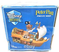 EXTREMELY RARE Disney Heroes Peter Pan Pirate Ship New In Open Damaged Box READ