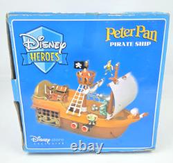 EXTREMELY RARE Disney Heroes Peter Pan Pirate Ship New In Open Damaged Box READ