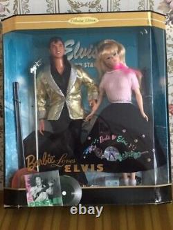 EXTREMELY RARE Elvis & Barbie Dolls (Barbie Loves Elvis) NR AS NEW