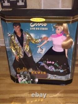 EXTREMELY RARE Elvis & Barbie Dolls (Barbie Loves Elvis) NR AS NEW