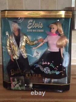 EXTREMELY RARE Elvis & Barbie Dolls (Barbie Loves Elvis) NR AS NEW