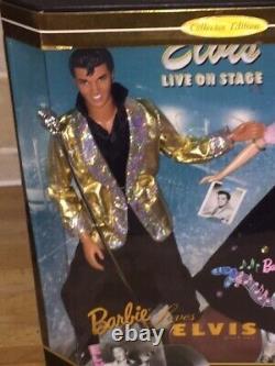 EXTREMELY RARE Elvis & Barbie Dolls (Barbie Loves Elvis) NR AS NEW