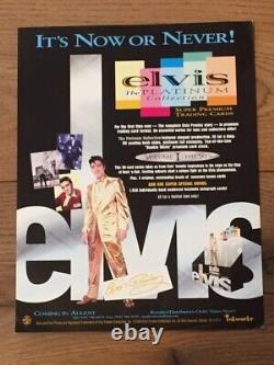 EXTREMELY RARE Elvis'Platinum Collection Trading Cards' Full Set AS NEW