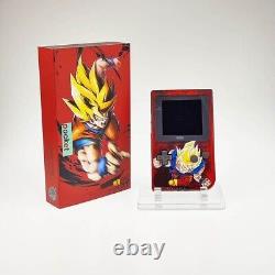 EXTREMELY RARE Game Boy Pocket Custom shell & box, backlit IPS screen Goku