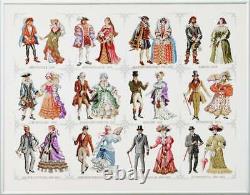 EXTREMELY RARE Huge Cross Stitch Kit by pako'THE HISTORY OF FASHION' NEW