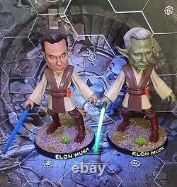 EXTREMELY RARE LIMITED EDITION Elon Musk Jedi Miniature 5 Model-Statue