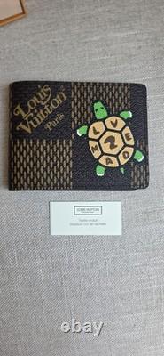 EXTREMELY RARE Louis Vuitton Turtle Slender Wallet NIGO N60396 SS20 Brand New