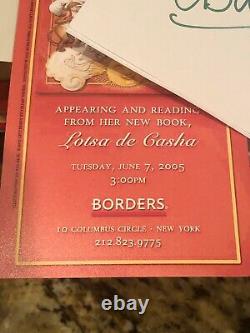 EXTREMELY RARE MADONNA Signed Lotsa de Casha Book With EXCLUSIVE PASS 6/7/2005