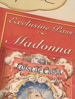 EXTREMELY RARE MADONNA Signed Lotsa de Casha Book With EXCLUSIVE PASS 6/7/2005