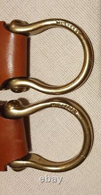 EXTREMELY RARE MULBERRY REAL LEATHER TIEBACKS CURTAIN HOLDBACKS X2 -Never used