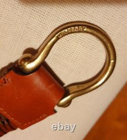 EXTREMELY RARE MULBERRY REAL LEATHER TIEBACKS CURTAIN HOLDBACKS X2 -Never used